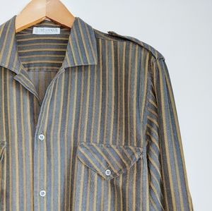 Vintage Ted Lapidus Paris Striped Shirt